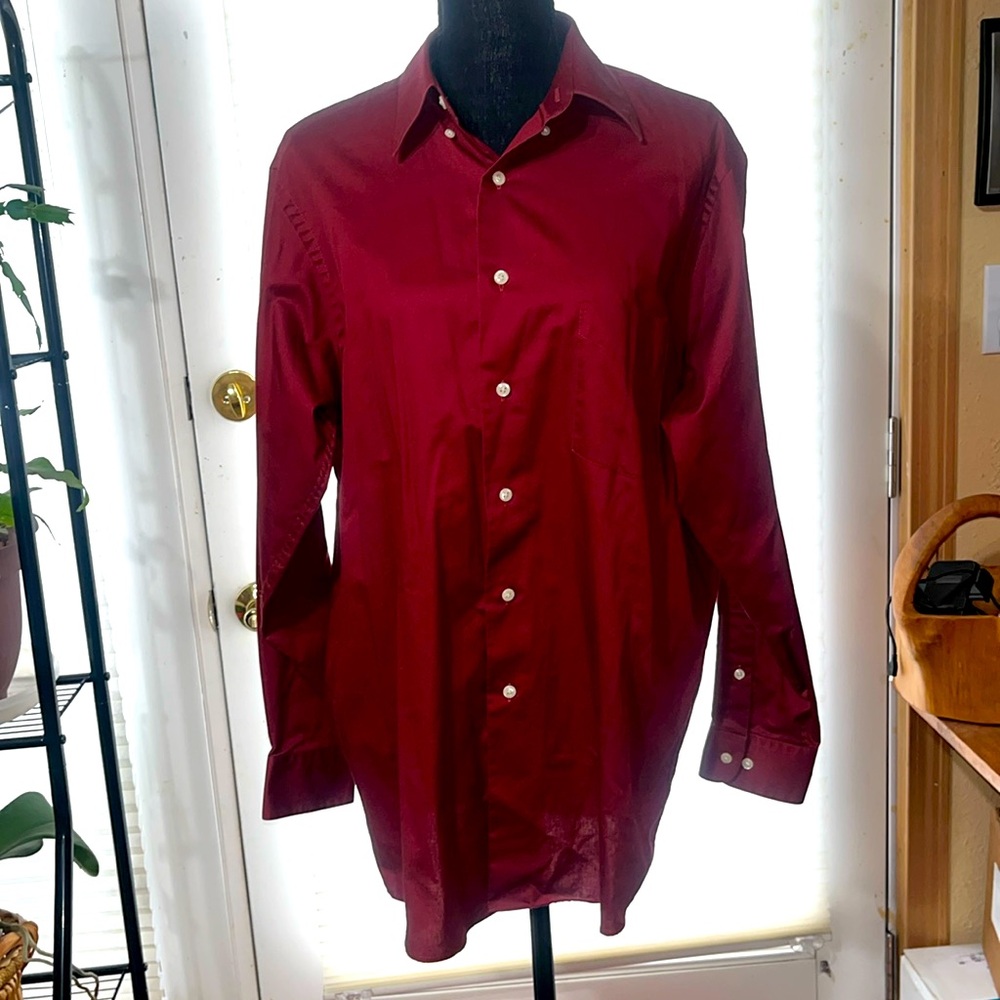 Maroon Dress Shirt
